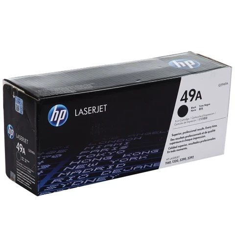 HP 49A BLACK ORIGINAL LASERJET TONER CARTRIDGE, Q5949A