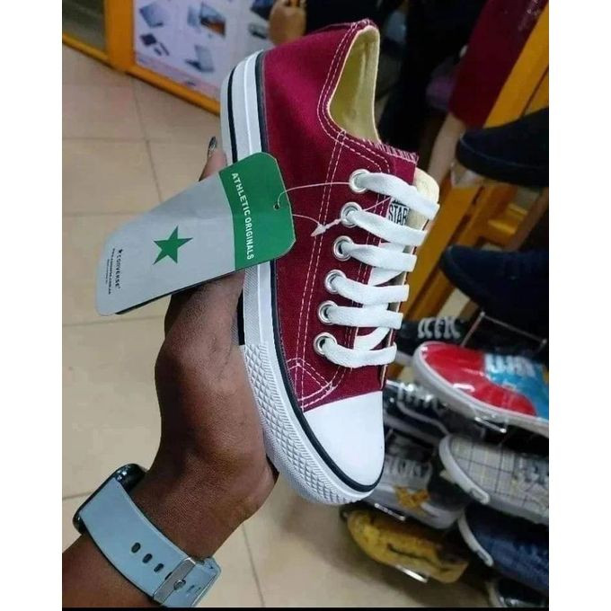 Converse Maroon Unisex shoes
