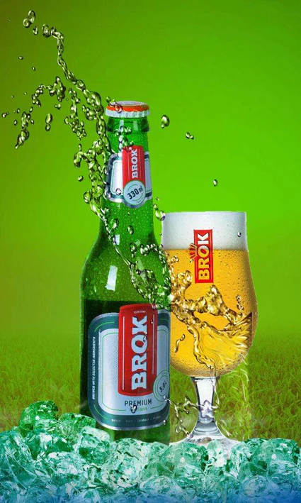 Brok Premium Lager Beer 330ml