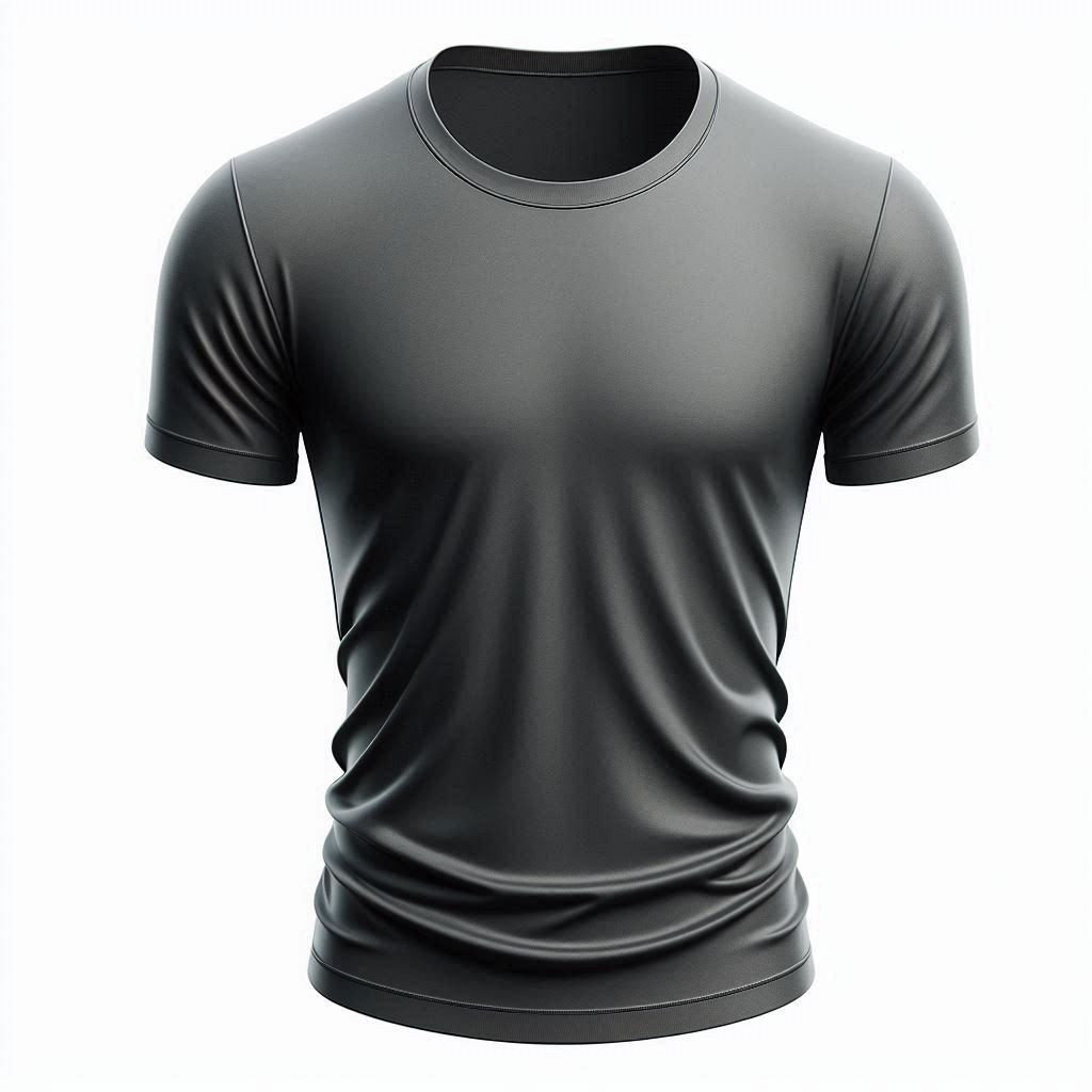 T-shirt cotton, polyester gray men